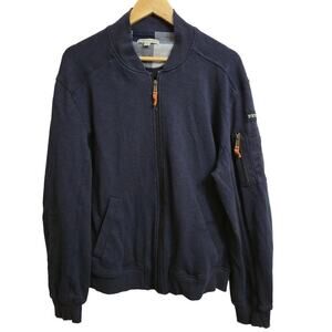 Frye & Co. Mens Bomber Jacket Large Navy